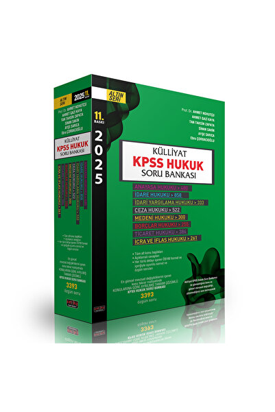 Savaş Yayınevi KÜLLİYAT KPSS Hukuk Soru Bankası Savaş Yayınları Mayıs 2025