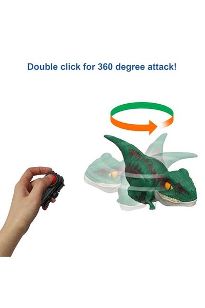 mattel Jurassic World Dominion Uncaged Click Tracker Velociraptor interactive dinosaur figurine