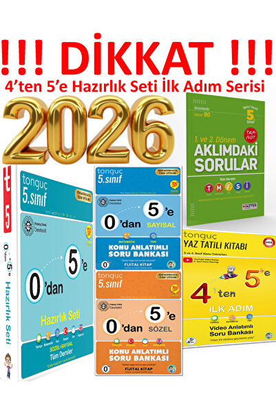 Tonguç Yayınları 5. Sınıf 4'ten 5'e Hazırlık Seti & Kitabı 0’dan 5’e Sayısal ...