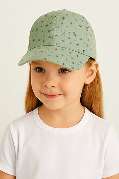 wakawakakidsstore Little Flower Patterned Baby Girl Hat