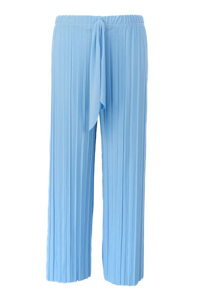 Oppland Women's Boutique Trouser Skirt Elastic Waist Pleated Front Piece Fabric Detailed Comfortable Sandy Fabric