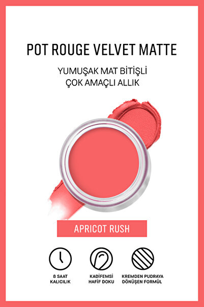 BOBBI BROWN Pot Rouge Velvet Matte - Çok Amaçlı Mat Bitişli Krem Allık & Ruj ...