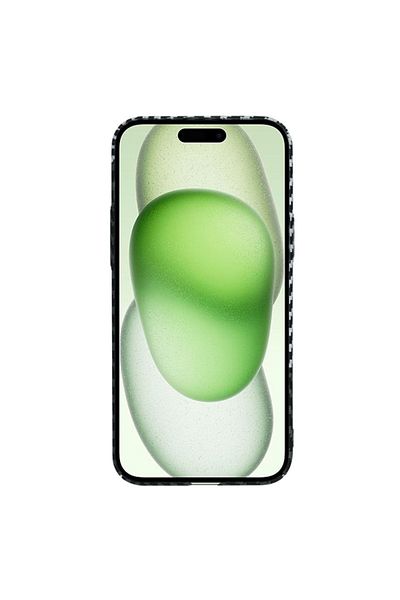 SKYDDAR INNOVATION Case for IPhone 15 Plus, carbon texture, Carbonite FiberShell, Gray, sticker set