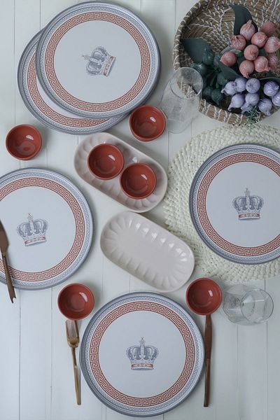 Keramika Royal Majesty Breakfast Set 14 Pieces for 6 People