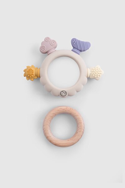 Little Gusto Silikon Ahşap Diş Kaşıyıcı