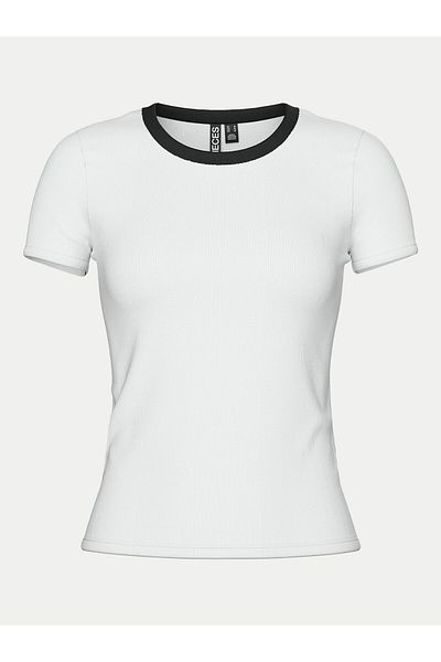 PIECES Tricou damă 17154483 alb