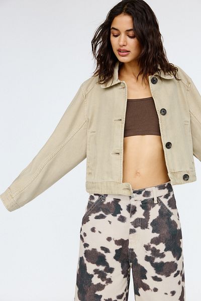 Pull & Bear Worker jacket with buttons