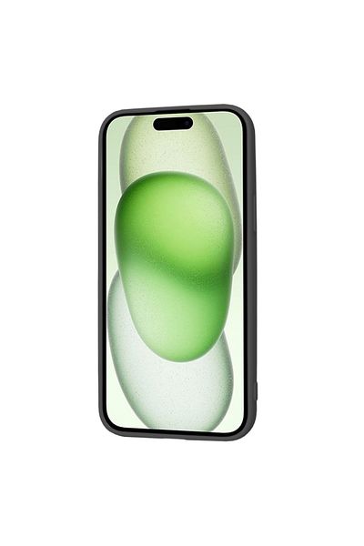 SKYDDAR INNOVATION Case for iPhone 15 Plus, Velvet Silicone, SoftElegance, Black, sticker set