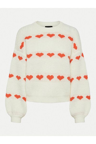 PIECES Women's Sweater 17152014 Ecru
