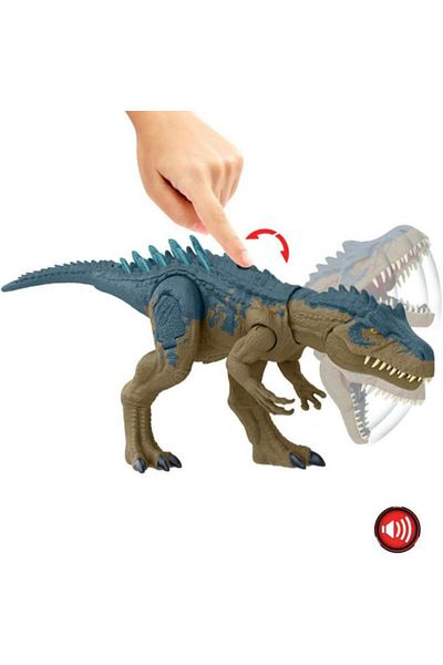 mattel Jurassic World Ruthless Rampage figurine - Allosaurus, Devastating Attack