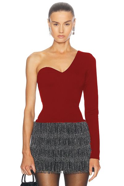 AFR CLOTHES "Stylish One Sleeve Blouse |   Elegant Style with Double Layer Jersey Fabric"