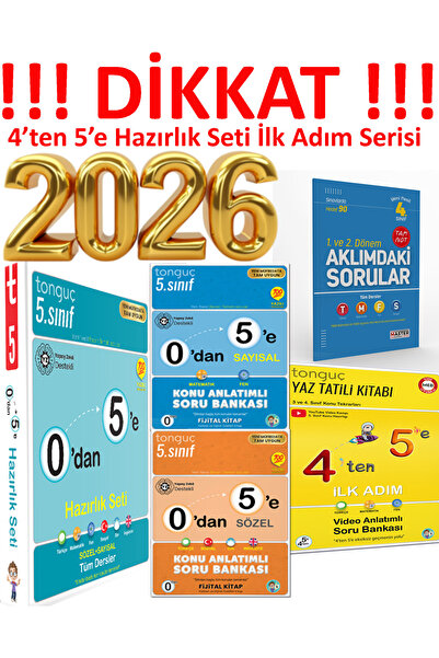 Tonguç Yayınları 4. Sınıf 4'ten 5'e Hazırlık Seti & Kitabı 0’dan 5’e Sayısal ...