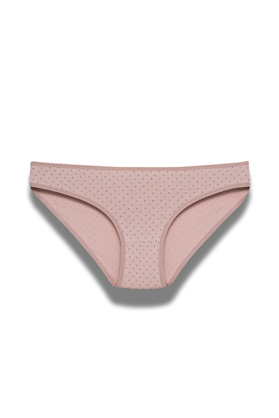BEGBOR LİNGERİE Women's 5-Piece Cotton Slip Panties Set – Soft Dot Series
