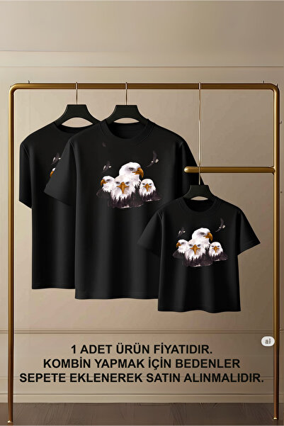 VİZYON İKRA T-Shirt - Μαύρο - Κανονική εφαρμογή
