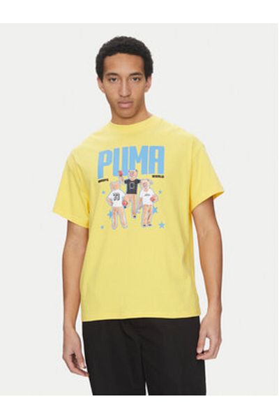 Puma Mens T-Shirt 630257 Yellow