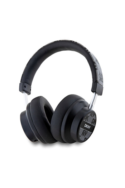 Dkny Lisanslı PU Logo Desenli Kulak Üstü Bluetooth Kulaklık v5.3 Siyah