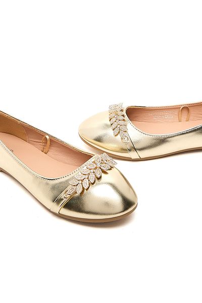R&B Metallic Ballerinas