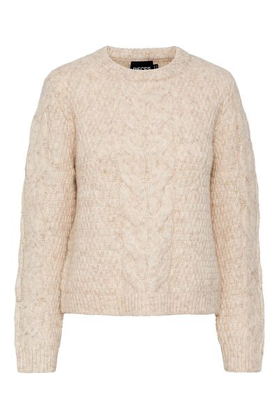 PIECES Women's Sweater 17140372 Beige