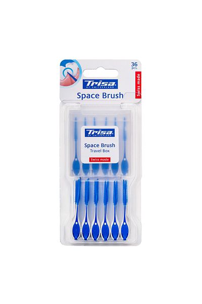 Trisa Space Brush Flexible Interdental Manual Toothbrush Set, (36 pcs./pack) 673420 Blue