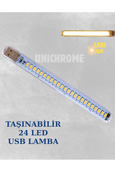 Unichrome Taşınabilir Mini Usb Led Lamba 24 Günışığı Led 5730 Smd Kamp Stick Led