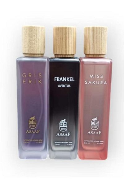 AS GOLD Assaf package (Miss Sakura + Frankel Aventus + Grace Arc) for each perfume 200 ml