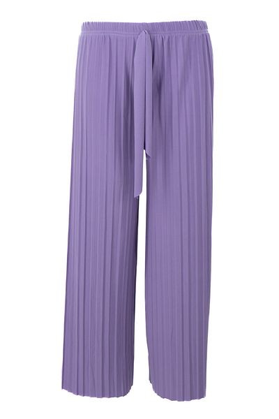 Oppland Women's Boutique Trouser Skirt Elastic Waist Pleated Front Piece Fabric Detailed Comfortable Sandy Fabric