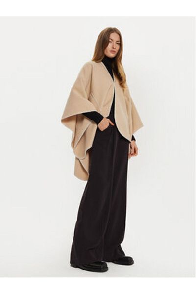 PIECES Women's Poncho 17152351 Beige