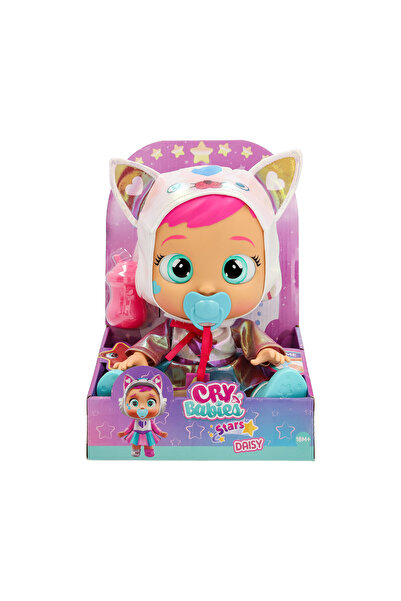 Cry Babies Stars Daisy Battery Operated | Interactive Doll| Makes 10+ Realistic Baby Sounds
