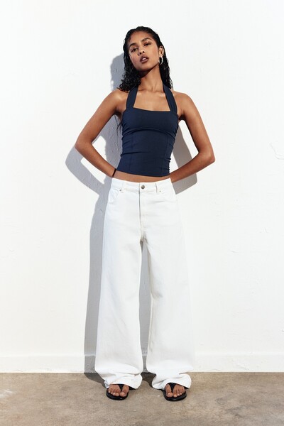 Pull & Bear Top with a straight neckline