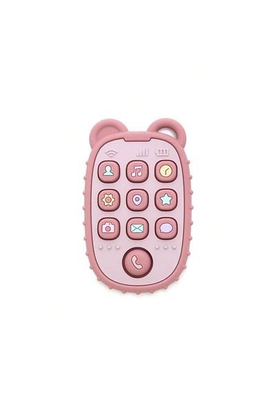 OEM Mini silicone teething toy phone