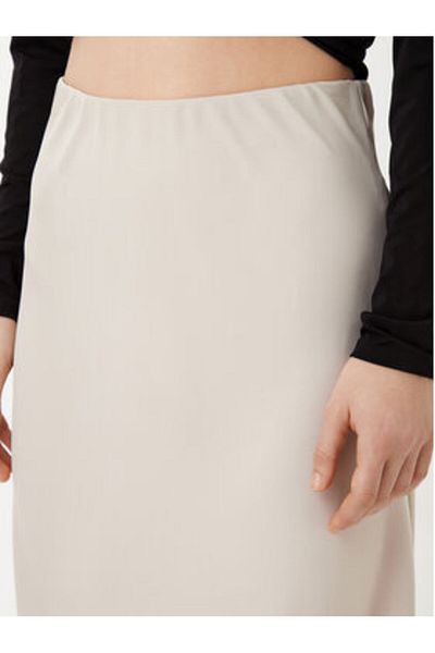 PIECES Women's Midi Skirt 17116541 Beige