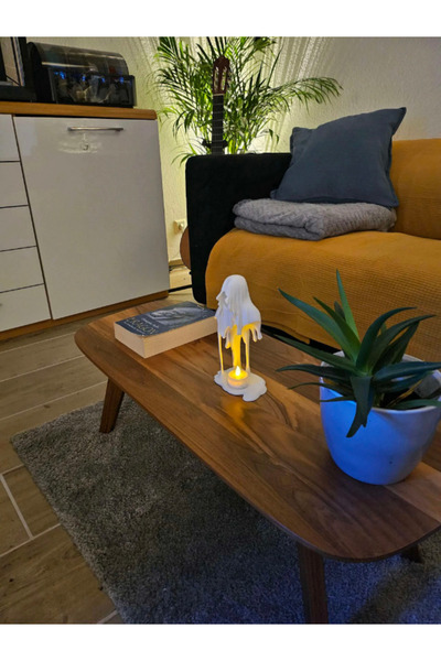 EMAKE3D Eriyen Hayalet Figür – LED Mumluk Dekor