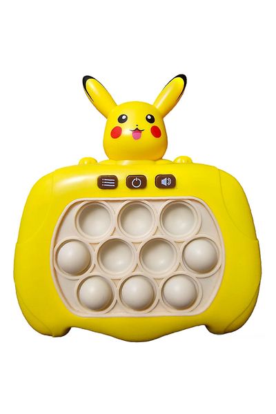 OEM Joc interactiv Pop-It Consola, antistres, cu sunete si lumini, forma Pikachu