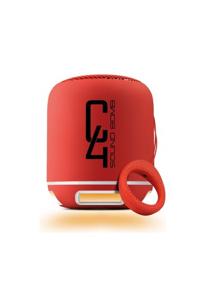 POWERWAY C4 Taşınabilir Sese Duyarlı Led Işıklı Bluetooth Hoparlör Ses Bombası