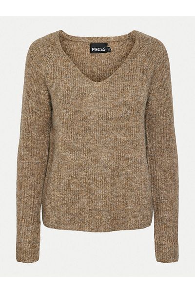 PIECES Pulover de damă 17114251 Maro