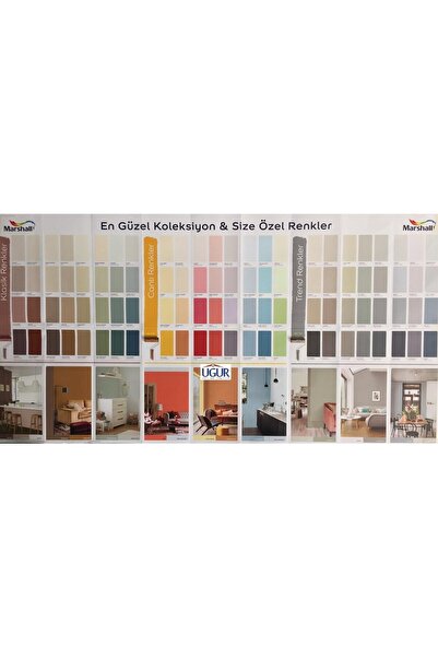 Marshall Silikonlu Özel Mat Silinebilir Iç Cephe Duvar Boyası Tütsü