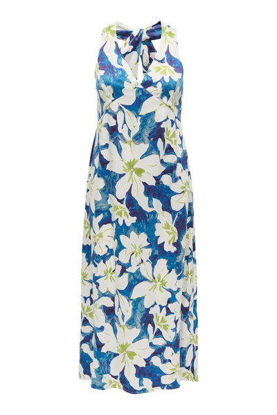 ONLY Rochie maxi cu imprimeu fără mâneci Onljane pentru femei 15318885 Albastru închis