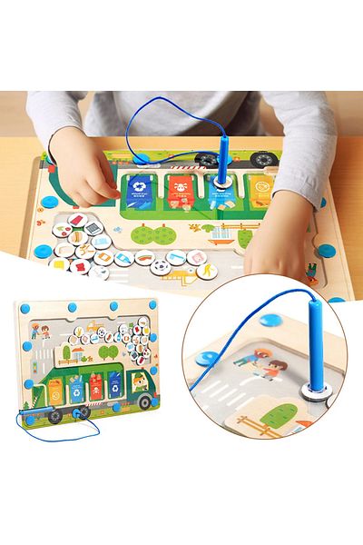 OEM Joc educativ de sortare a deseurilor, magnetic