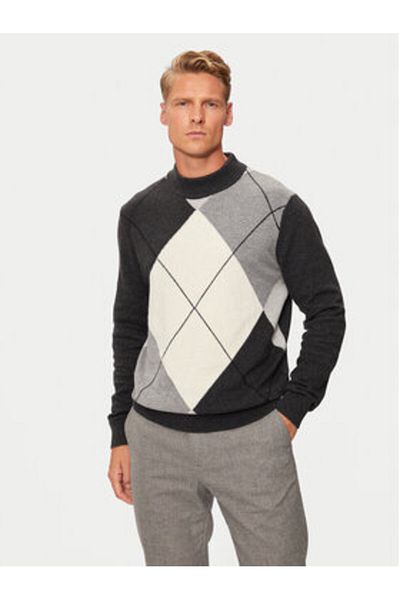 Pierre Cardin Men's Sweater 51150.5079 Colorful, Gray