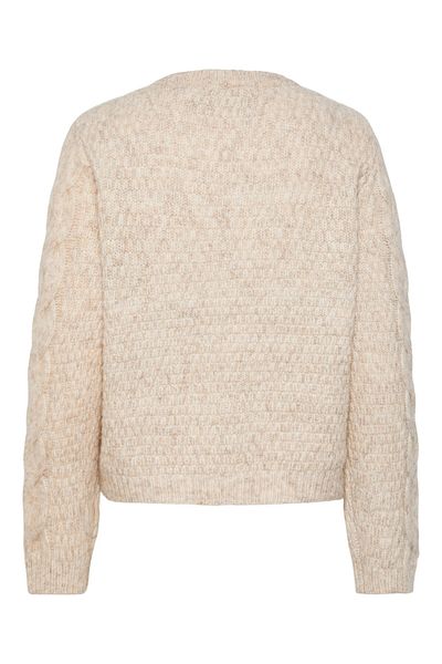 PIECES Women's Sweater 17140372 Beige