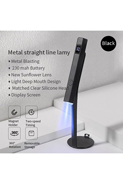 Choice3 J002-BK مصباح الأشعة فوق البنفسجية LED المحمول الصغير للأظافر مجفف أظ...