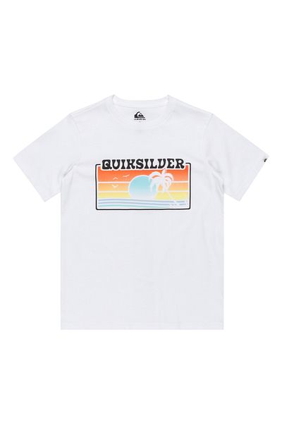 Quiksilver Home Sun Faded Yth Boy White T-Shirt Boy T-Shirt Eqbzt04845