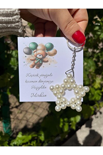 HEN GSM 15 adet inci yıldız anahtarlık nikah düğün kına nişan sünnet hafizlik