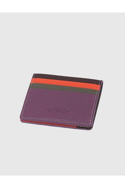 İLVİ Piura Genuine Leather Purple Unisex Card Holder