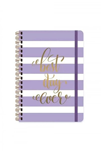 KESKİN COLOR Daily Notes Muse A5 80yp Sert Kapak Spiralli Defter Çizgisiz Mor...