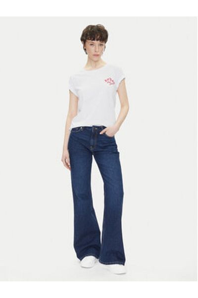Pepe Jeans Tricou damă PL506070 Alb