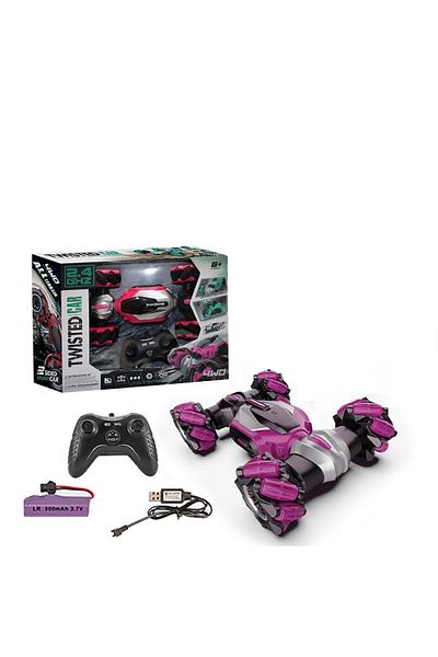 rexa R-C Stunt All-Terrain Double-Sided Car 360 Degree Rotation Durable Plastic Wheels And Cheerful Music