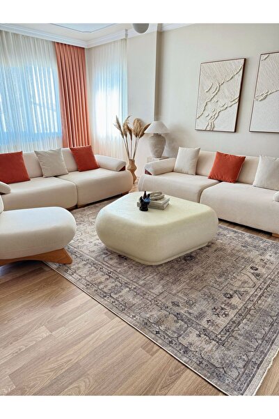 ESSENSE HOME & LİVİNG KYRA Vintage Modern Retro Özel Pamuk dokuma %100 POLYES...