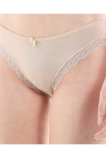 R&B Pack of 3 Lace Trim Brazilian Briefs