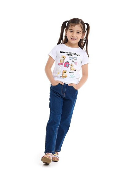 R&B Solid Relaxed Jeans with Button Closure